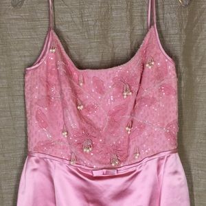 NWT 38 ESCADA Pink Sleeveless Silk Beaded Sequin Dress 8 $2,700